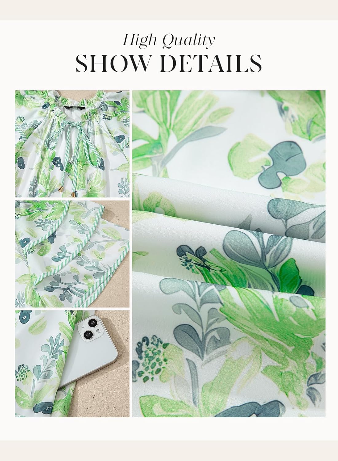 Dokotoo Womens Summer Dresses 2026 Boho Floral V Neck Drawstring Ruffle Short Sleeve Casual A-Line Swing Mini Dress Sundress - Image 5