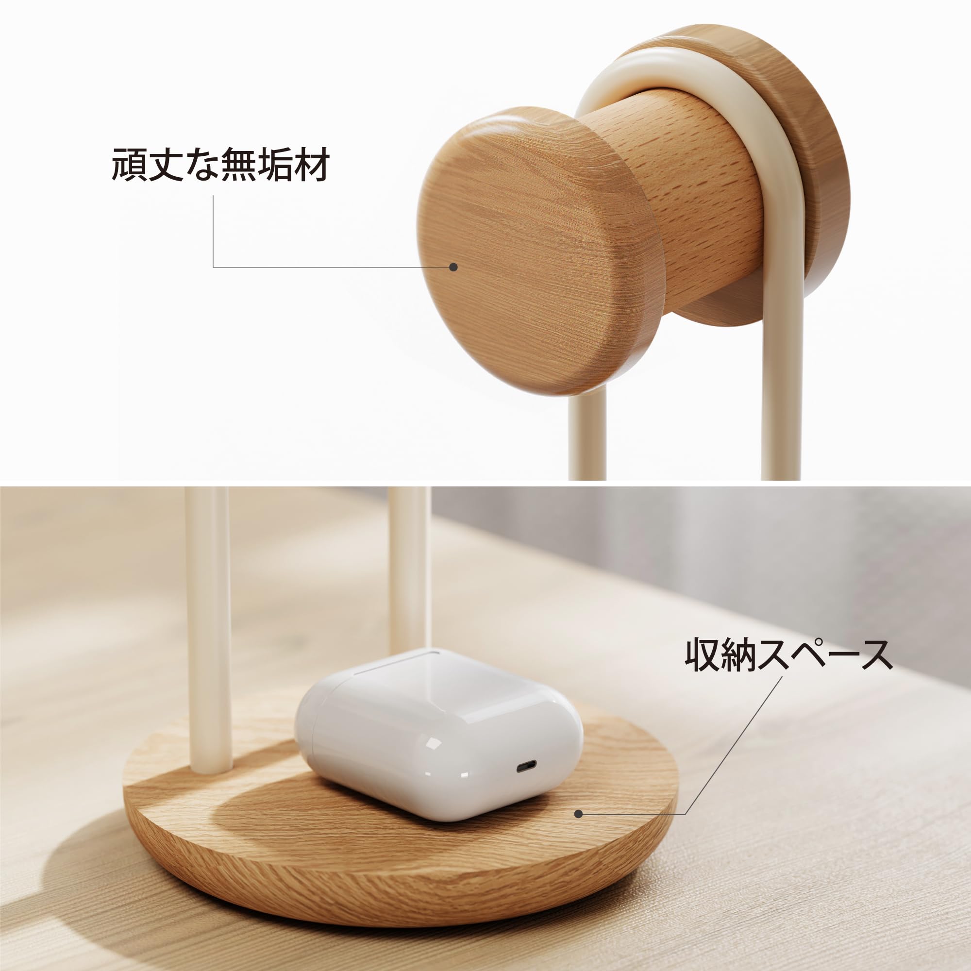 Amazon.co.jp: Fenge ヘッドホン スタンド ハンガー ヘッドホーン掛け