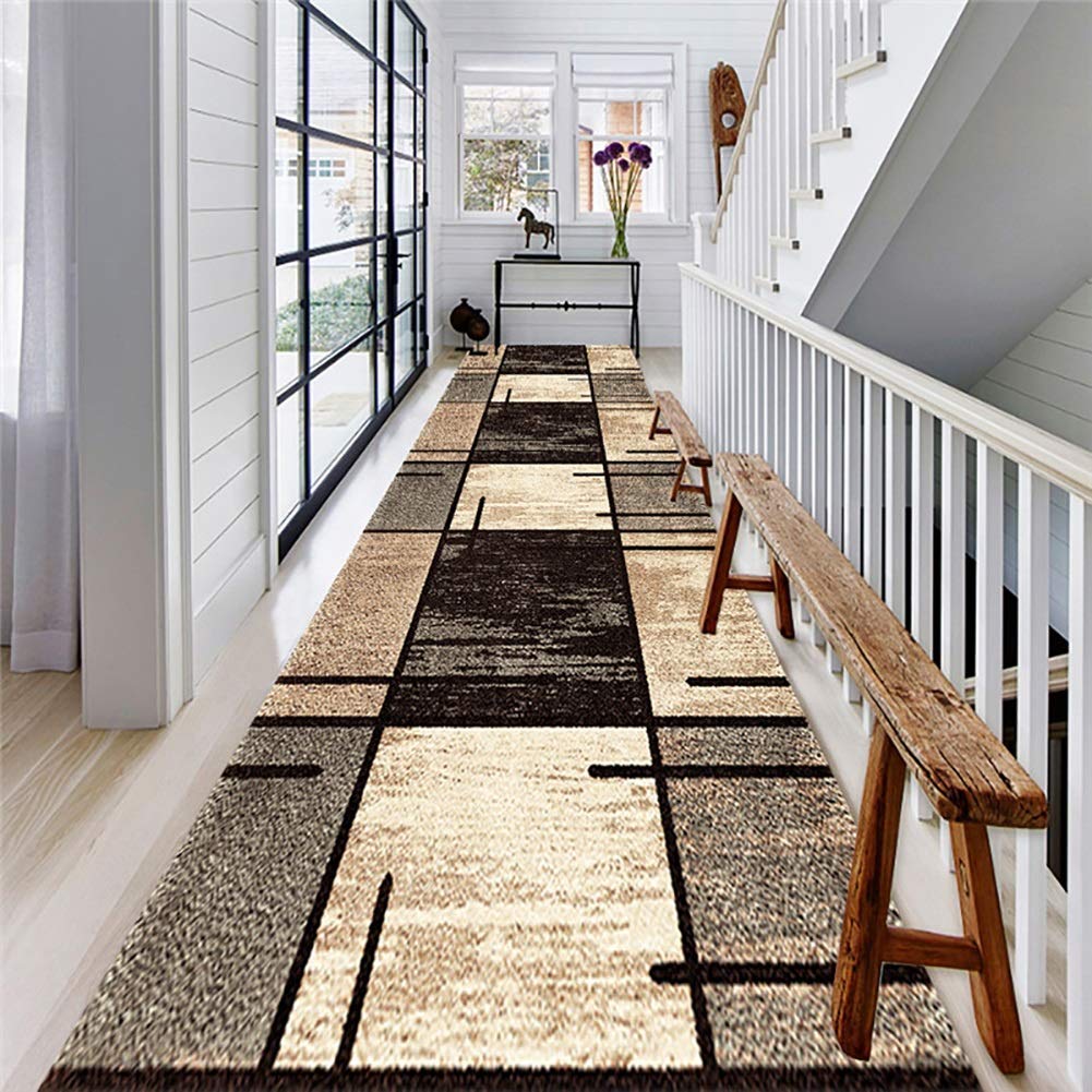 ZXL Współczesny chodnik, chodniki antypoślizgowe do salonu kuchni wejścia, 80 cm/90 cm/100 cm/110 cm/120 cm szerokości (rozmiar: 80 x 200 cm)