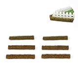 Cutemini Miniature Long Shrub Strips 6PCS Simulation Flower Bed, DIY Model Sand Table Flower Cluster Building Model Street Model Train Landscaping Garden Railroad Scenery Scenery (Red)