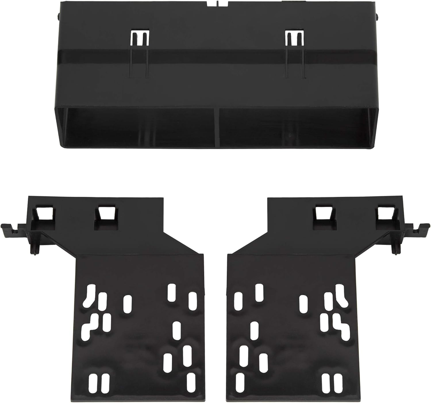 Kojem Double Din Install Bezel Kit Compatible with 1994-2002 Ford Mustang Plastic Black Interior Car Radio Stereo 2 Din Dash Kit Fit Base Model Only (No Lower Buttons)
