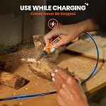 HARDELL Mini Cordless Rotary Tool 3.7V, 5-Speed Rotary Tool Kit with 43 Accessories,Type-C Charging Power for Engraving, Sanding, Polishing, Drilling, Grinding, Small DIY Crafts (Orange-Black)