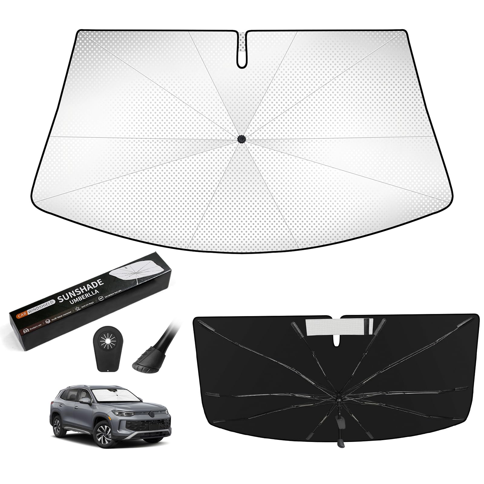 Windshield Sun Shade Umbrella Fit for Volkswagen Tiguan 2018-2025
