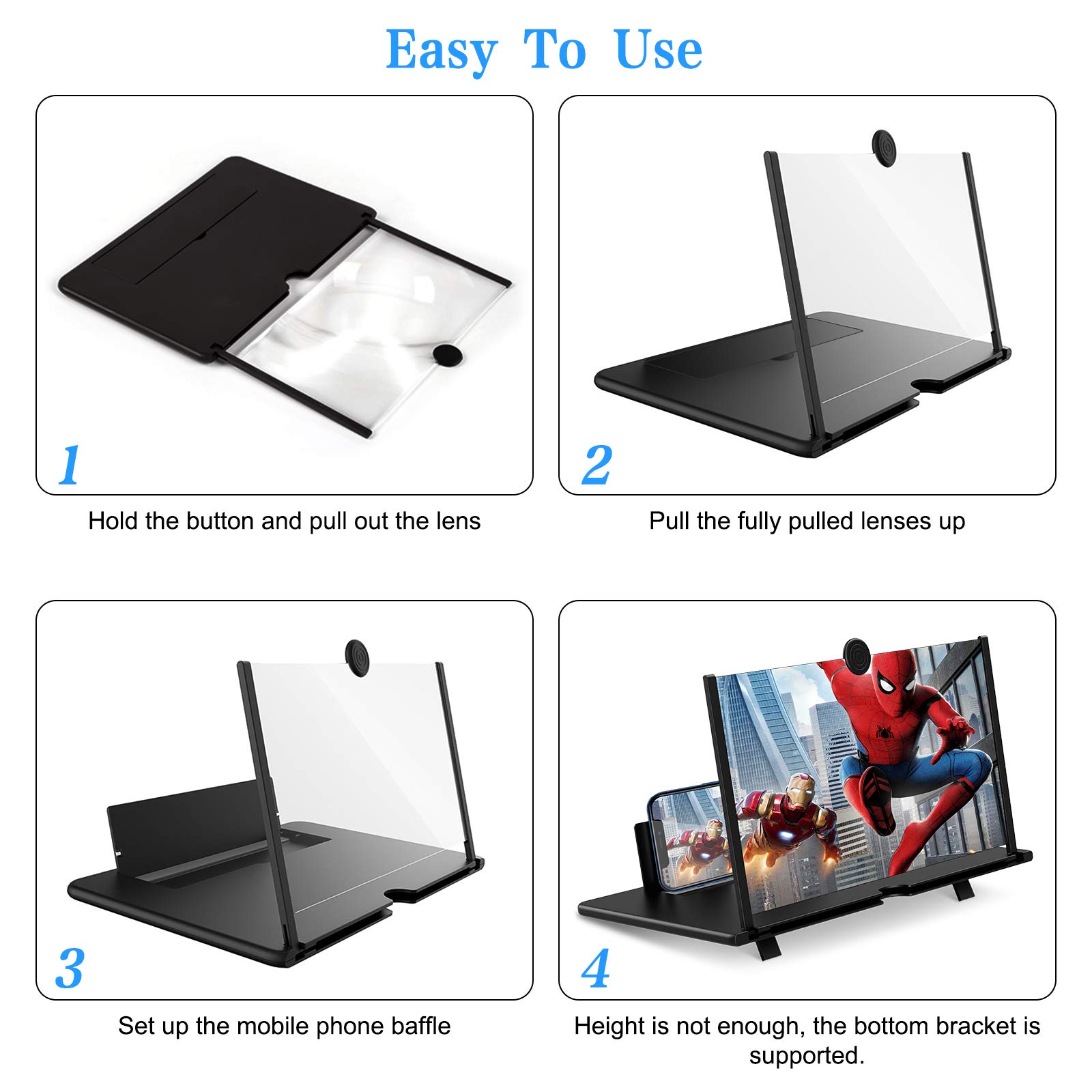 12 Zoll Handy Bildschirmlupe