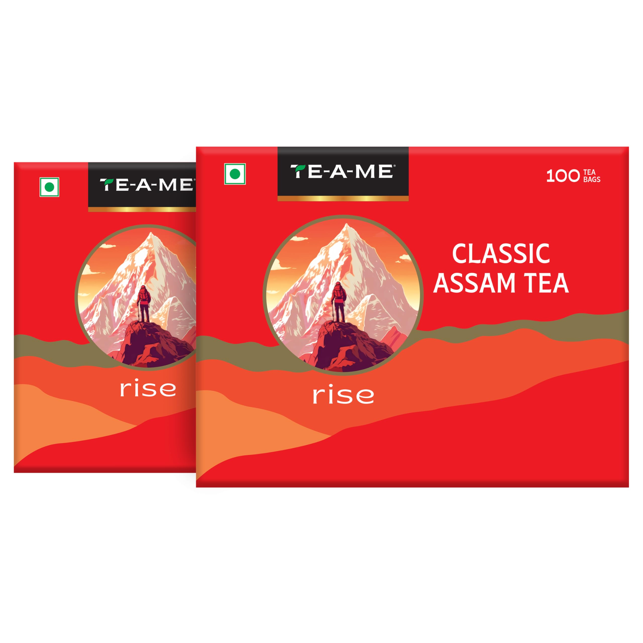 TE-A-ME Classic Assam Black Tea, 100 Bags (Pack of 2) | Assam Tea bags | Tea Bags 200 pieces (B088FGF9SX) Amazon Price History, Amazon Price Tracker