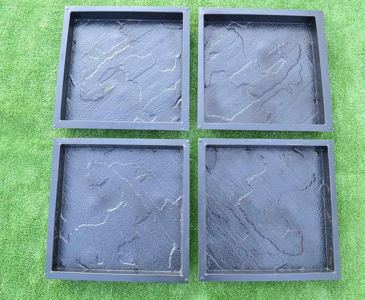 SvitMolds Sold Set 4 pcs Plastic MOLDS Casting Concrete Paving Garden Path Pavement Stone Patio #S28