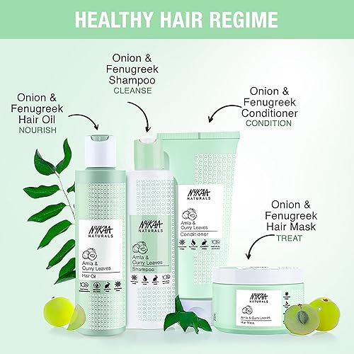 Miniatura 8 de Nykaa Naturals Aceite para el cabello, amla y curry, 6.76 onzas, aceite para el crecimiento del cabello para la pérdida y adelgazamiento del