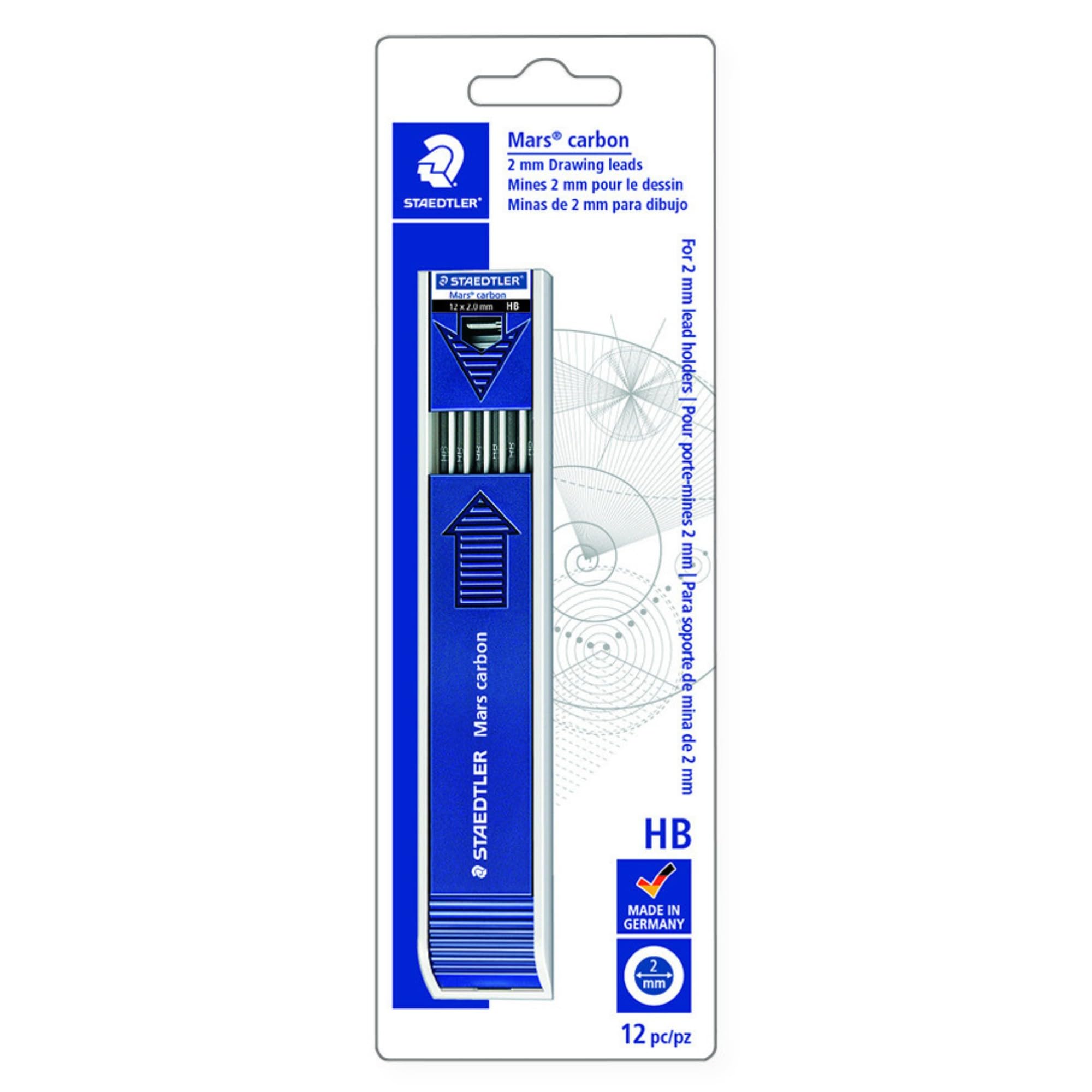 Staedtler Mars Carbon Lead, 2Mm, 12 Lead Hb (Pack Of 144)