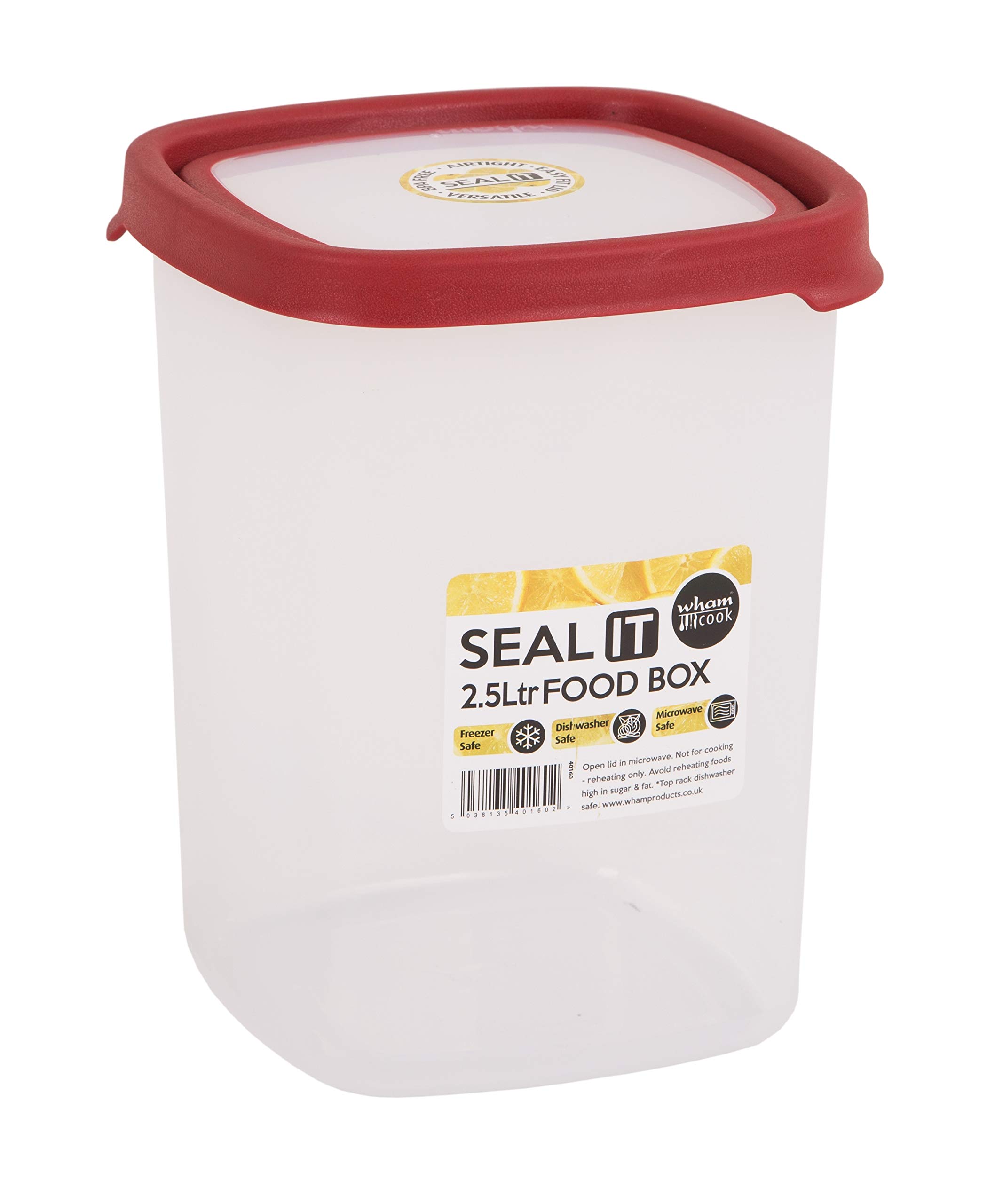 Wham Storage box, polypropylene, red, 2.5 L