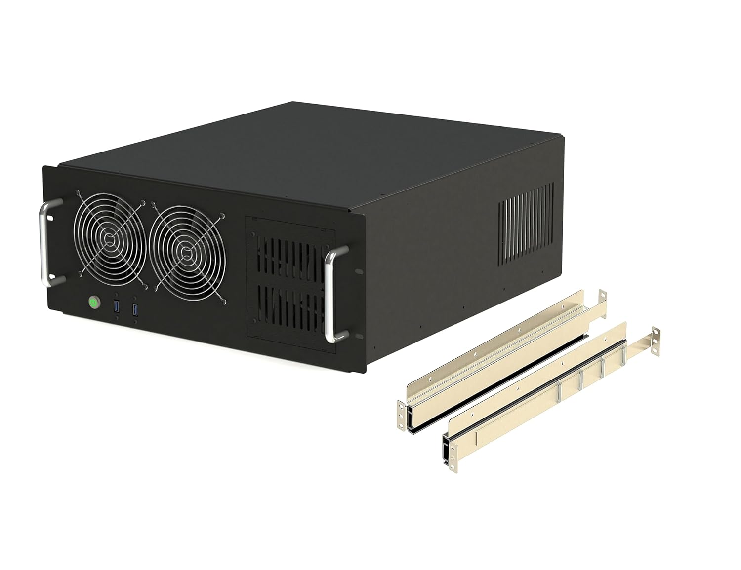 XtremeMiner 4U Rack Mount CPU Server Chassis for 19 Inch U Rack (with Telescopic mounting)