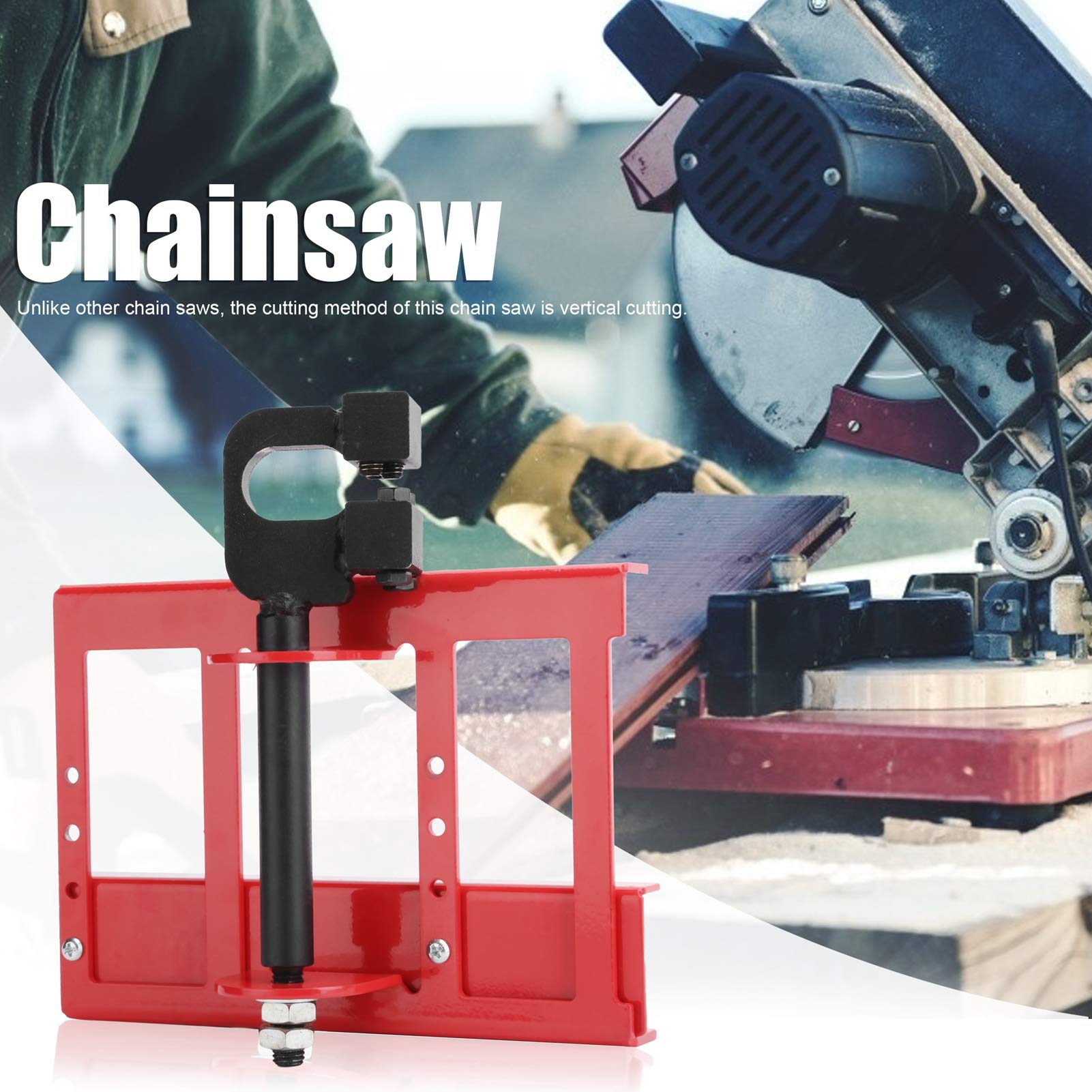 Yuecoom Lumber Cutting Guide Saw, Mini Portable Timber Chainsaw Attachment Guided Mill Wood Cutting Tool Vertical Portable Chainsaw Wood Cutting Tool