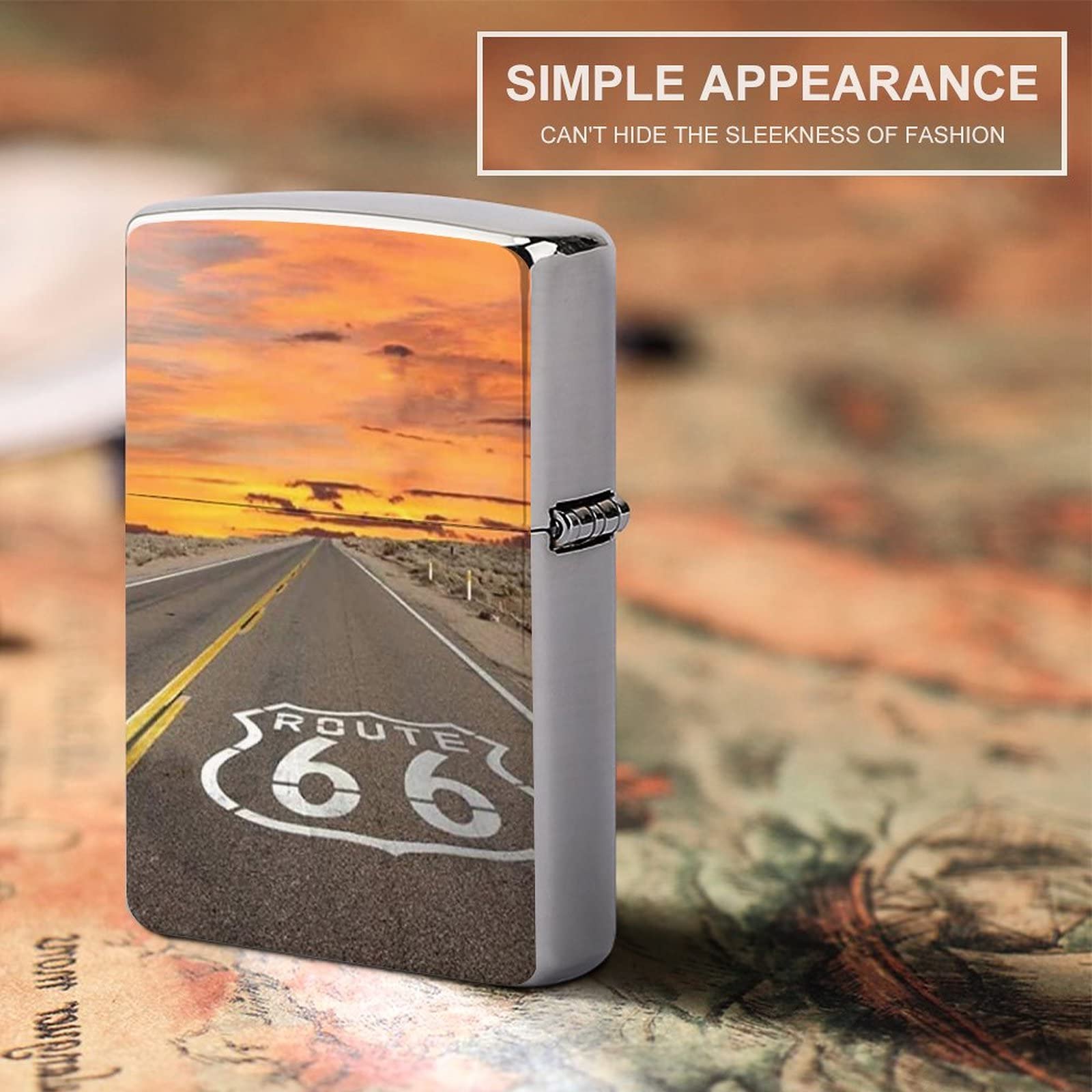 Amazon.co.jp: ルート66の夕日 ライターケース ZIPPO兼用ケース ジッポ