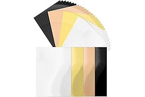 Cinvo Metallic Foil Sheets: Ideal for Party Conetti Celebrations