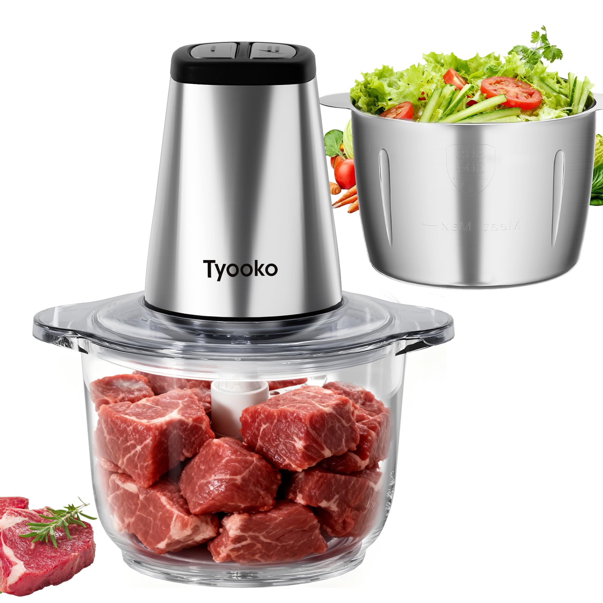 Tyooko Electric Food Processor Vegetable Chopper