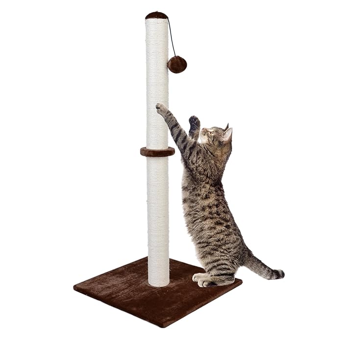 Buy Dimaka 37" Tall Ultimate Cat Scratching Post, Claw Scratcher Sisal Rope Covered Soft Smooth
