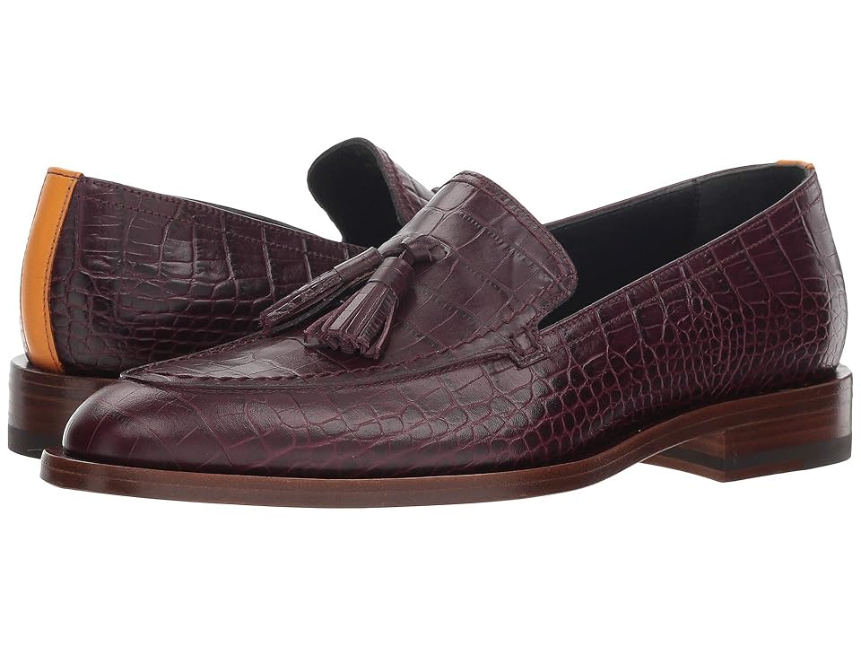 

Paul Smith Alexis Croc Embossed Loafer (Bordeaux) Women's Shoes