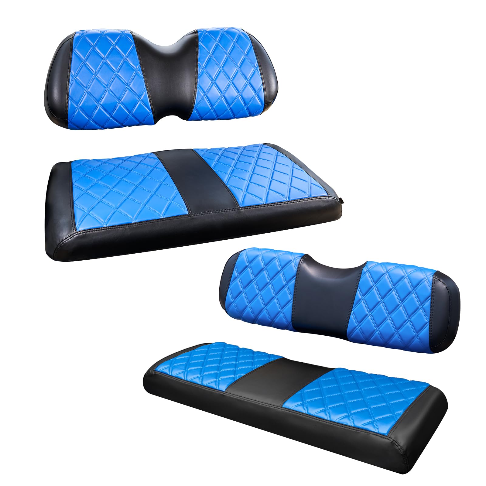 NOKINS Golf Cart Diamond Seat Covers 4-Piece for Club Car Precedent