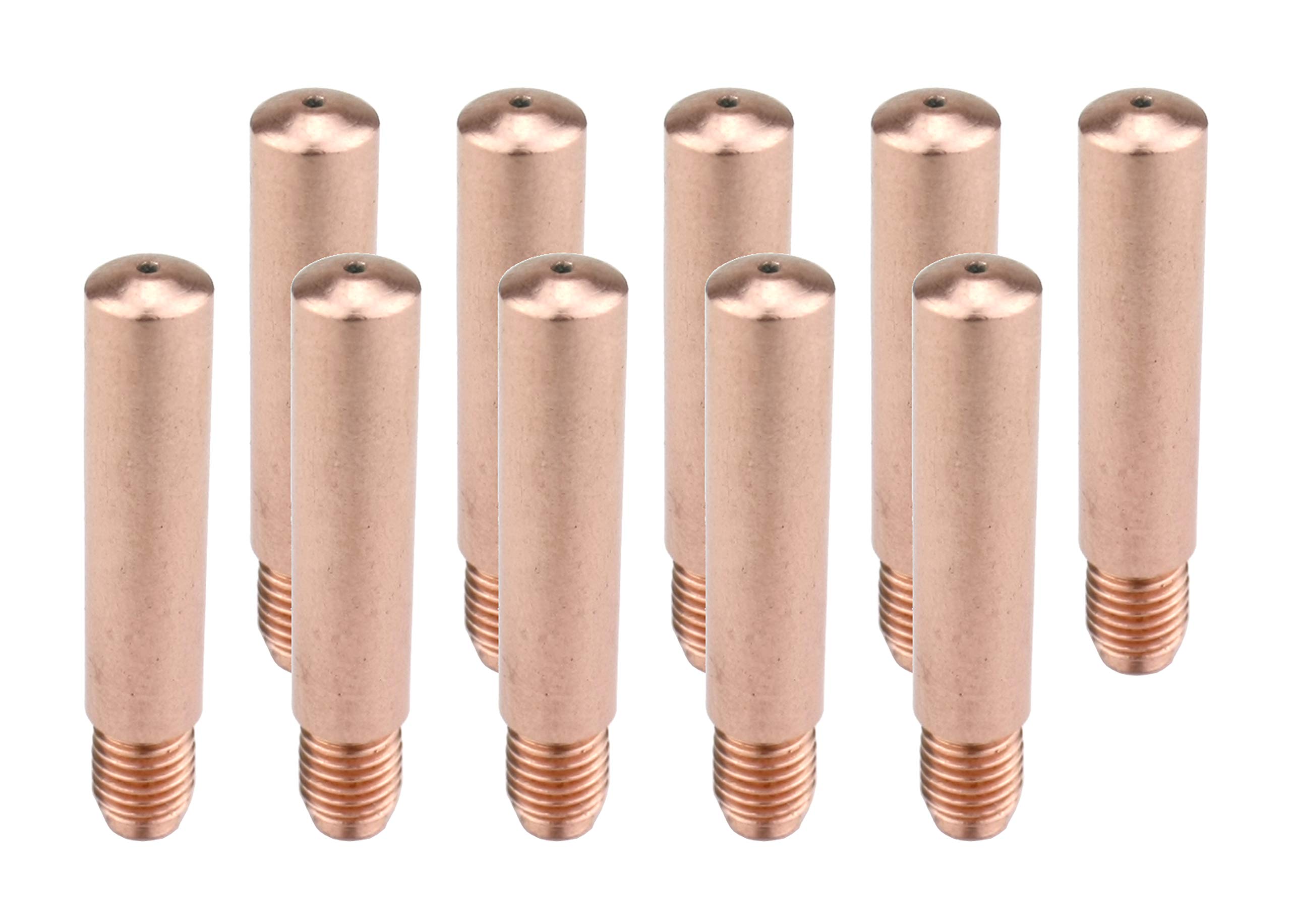 SÜA - Heavy-Duty Contact Tips - Compatible with Lincoln/Magnum 200 to 400 and Tweco #2 to #4 Guns - Size: 0.035'' (0.9 mm) - Model: 14H-35 - (10 PACK)