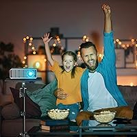 Vista 7 de Trípode para proyector, trípode para laptop, altura ajustable, de 22 a 47 pulgadas, soporte de trípode para proyector, trípode para porjector