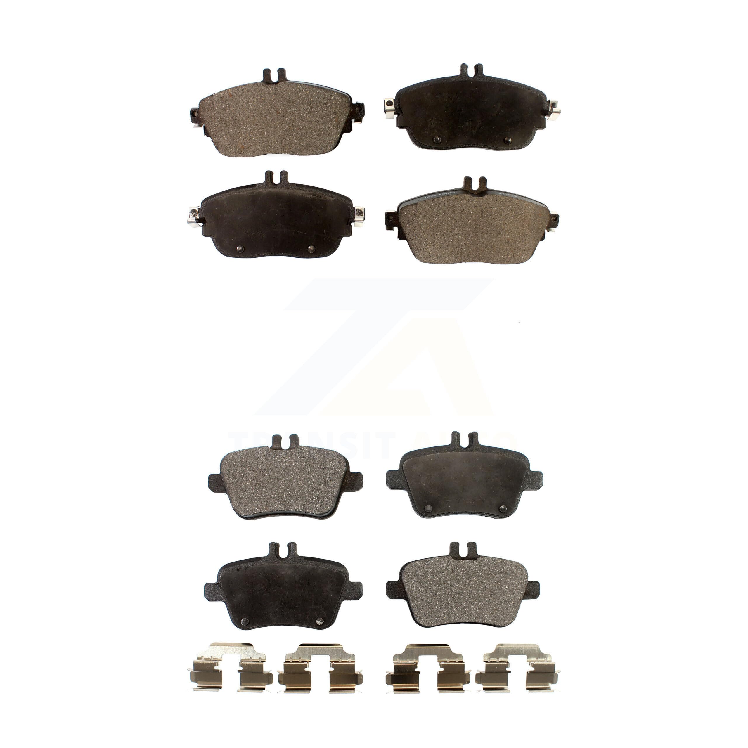 TECFront Rear Ceramic Brake Pads Kit Replacement For Mercedes-Benz GLA250 CLA250 INFINITI QX30 B Electric Drive B250e B250 KTC-100282