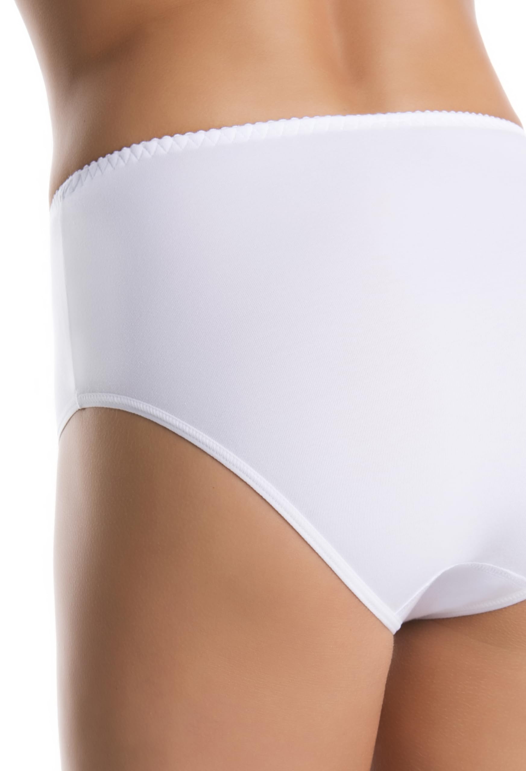 Teyli 3 Pack Women's Knickers High Waisted Briefs Bamboo Full Comfort Breathable Stretchy Panties Pack of 3 Simi
