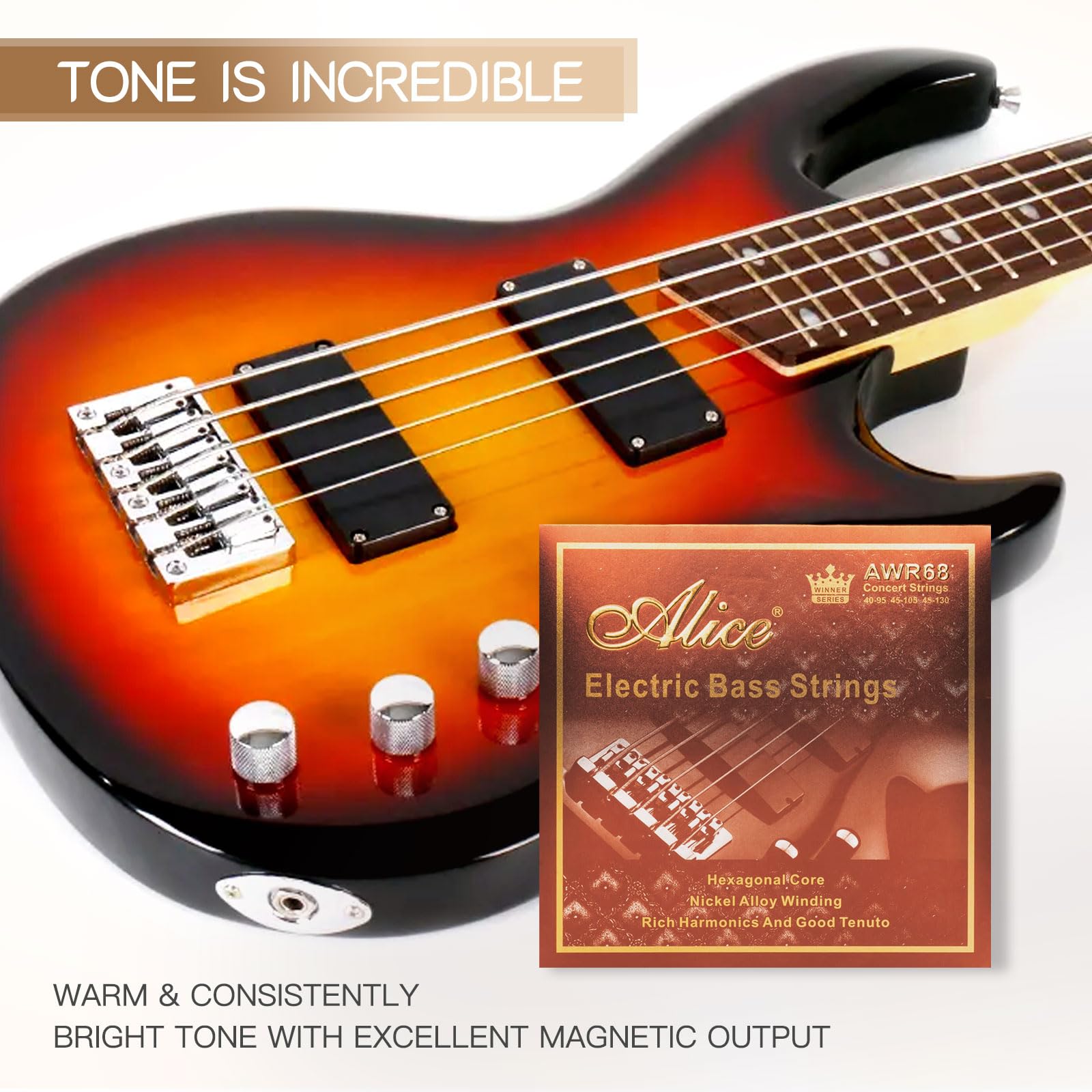 ベース 4strings Amazon.com: Alice Bass Guitar String 4 Strings Set