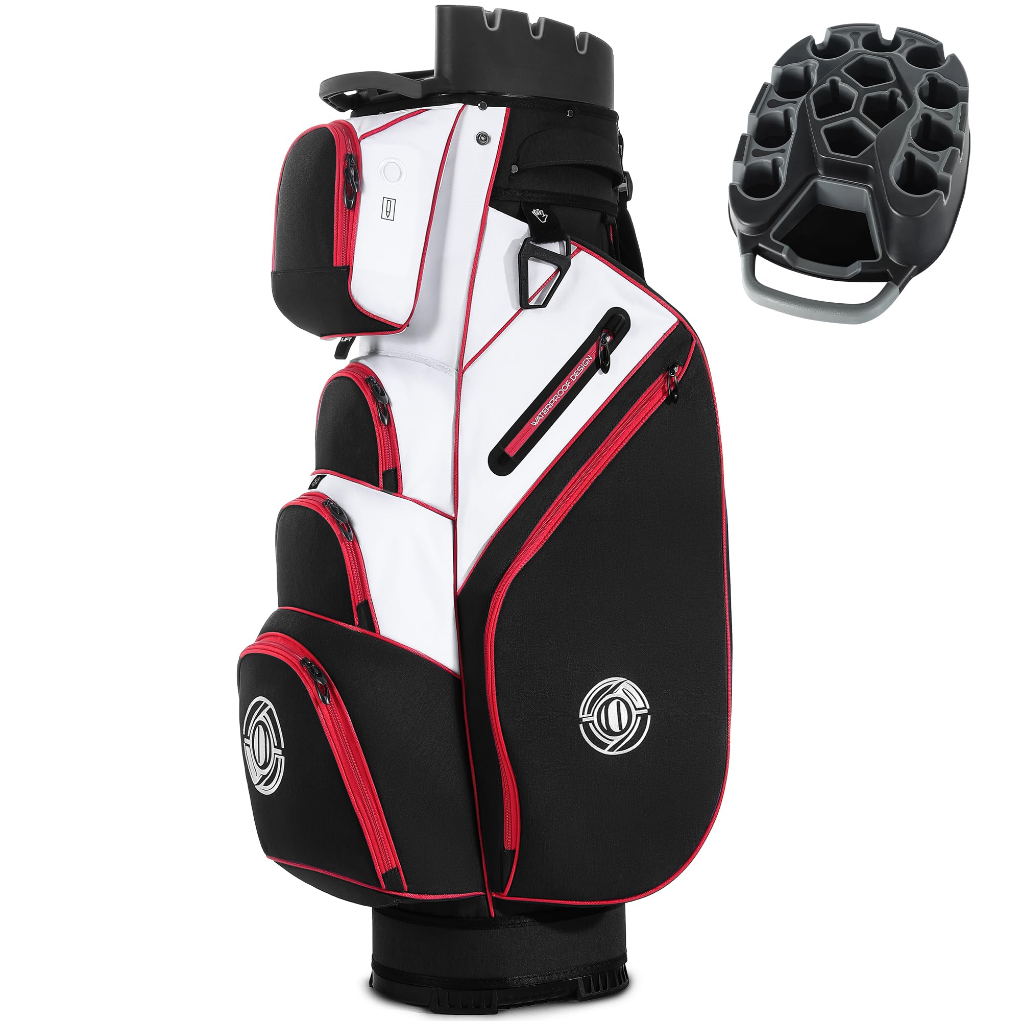 Amazon.com : Shopsource Golf Bag, 14 Way Top Golf Cart Bag