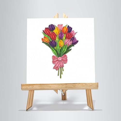 Miniatura 10 de TUMYBee Tarjeta de flores, tarjeta floral de 5 x 7 pulgadas, tarjeta para todas las ocasiones, cumpleaños, San Valentín, mejorarse pronto, gracias,