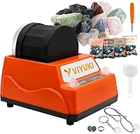Vista 3 de Rock Tumblers Kit - Includes Rough Gemstones, 4 Polishing Grits, Jewelry Fastenings,Operating Instruction, Great Stem Science Kit