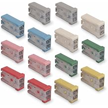 14PCS Car Fuse Assortment Kit, 15A 20A 25A 30A 40A 50A 60A Micro Car Slotted Fuses Assortment Kit, 32V Mini Slotted Automotive Shaped Cartridge Fuse,Universal for Cars Truck SUVMulticolored