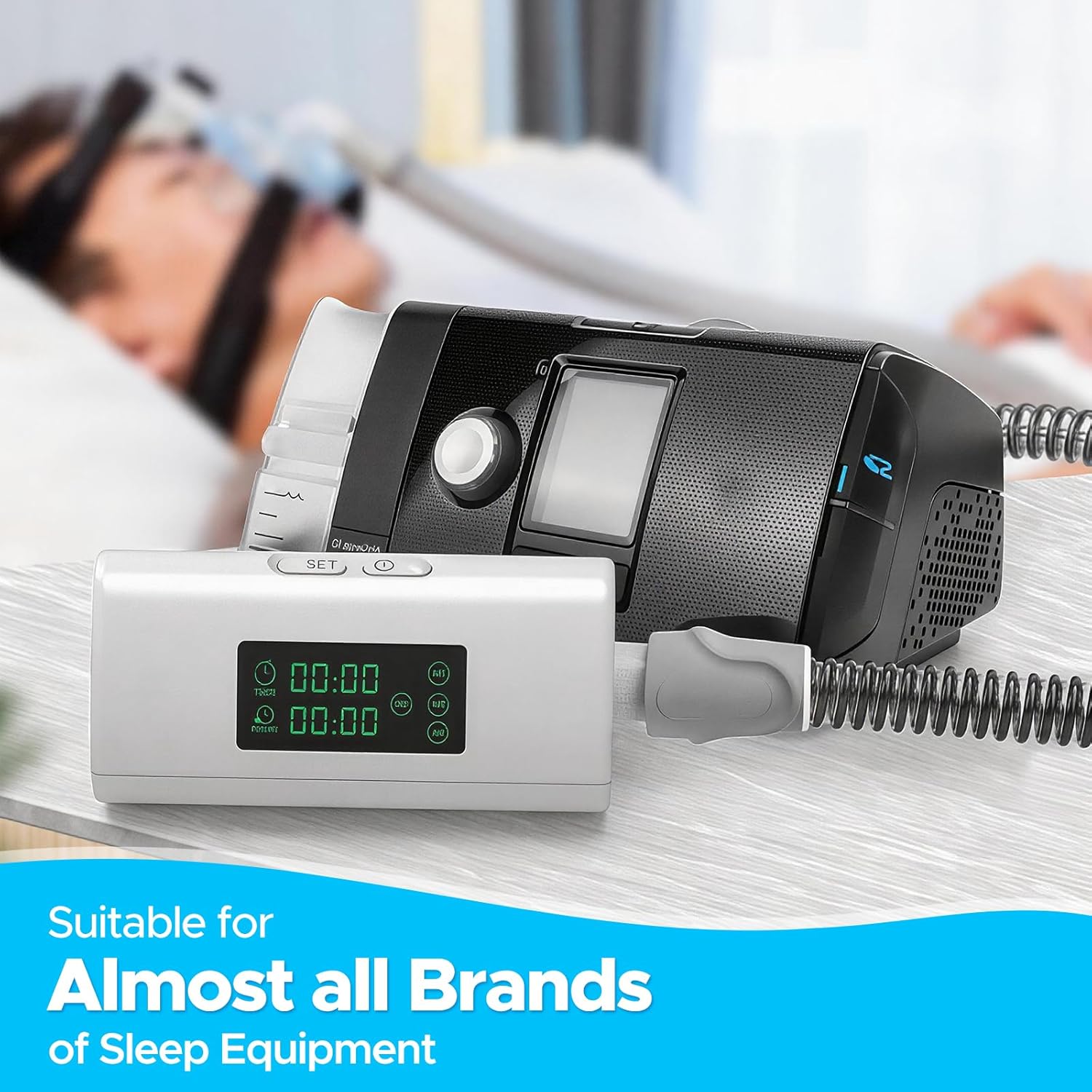 Sleep Equipment Maintenance Kit – Portable Multi-Function Cleaning Machine, 100% Waterless with 3 Modes & Household Cleaning Bag for Easy & Efficient Operation