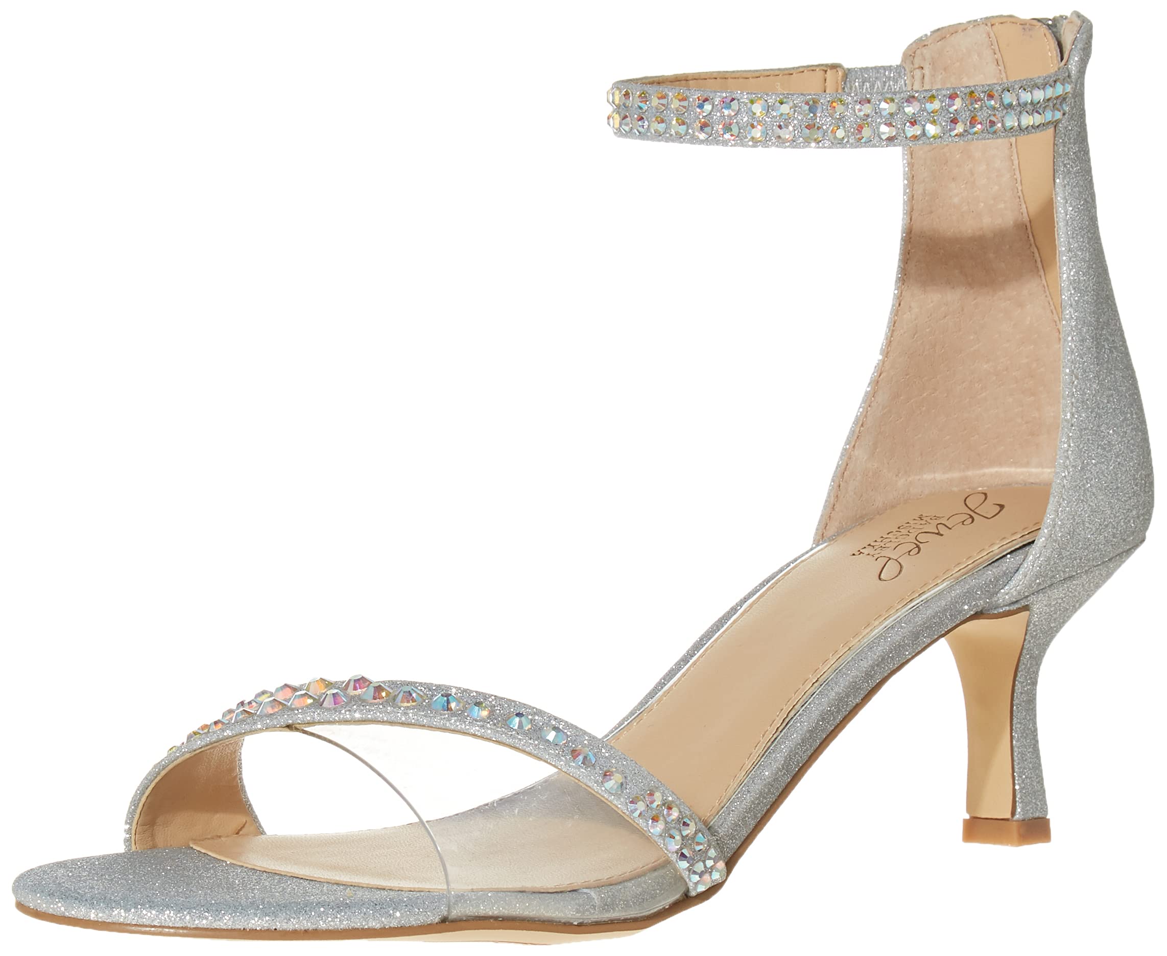 Jewel Badgley Mischka Women's Ornamented Sandal Heeled