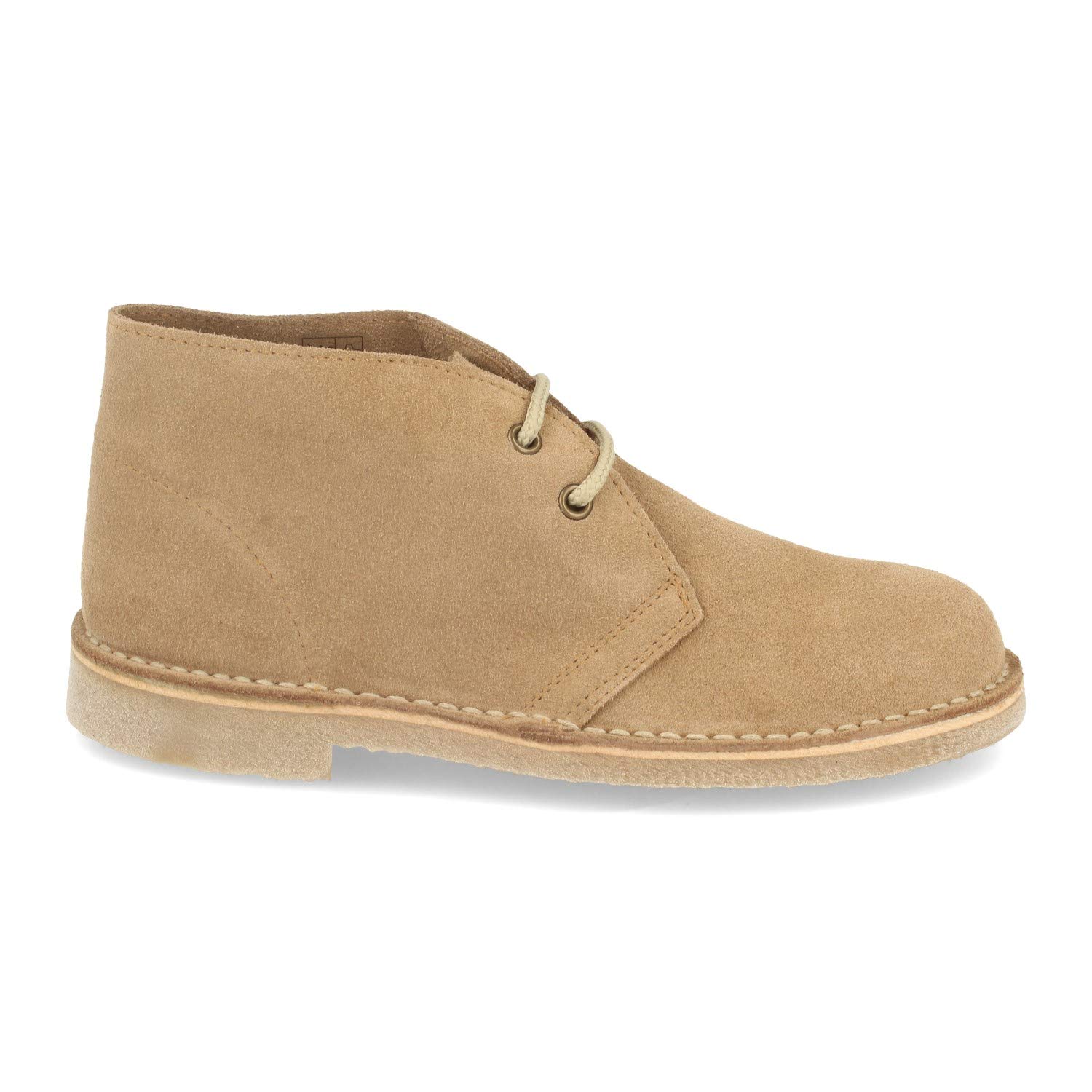 Botas Desierto Safari Piel Serraje Suela Crepe Antideslizante Cordones
