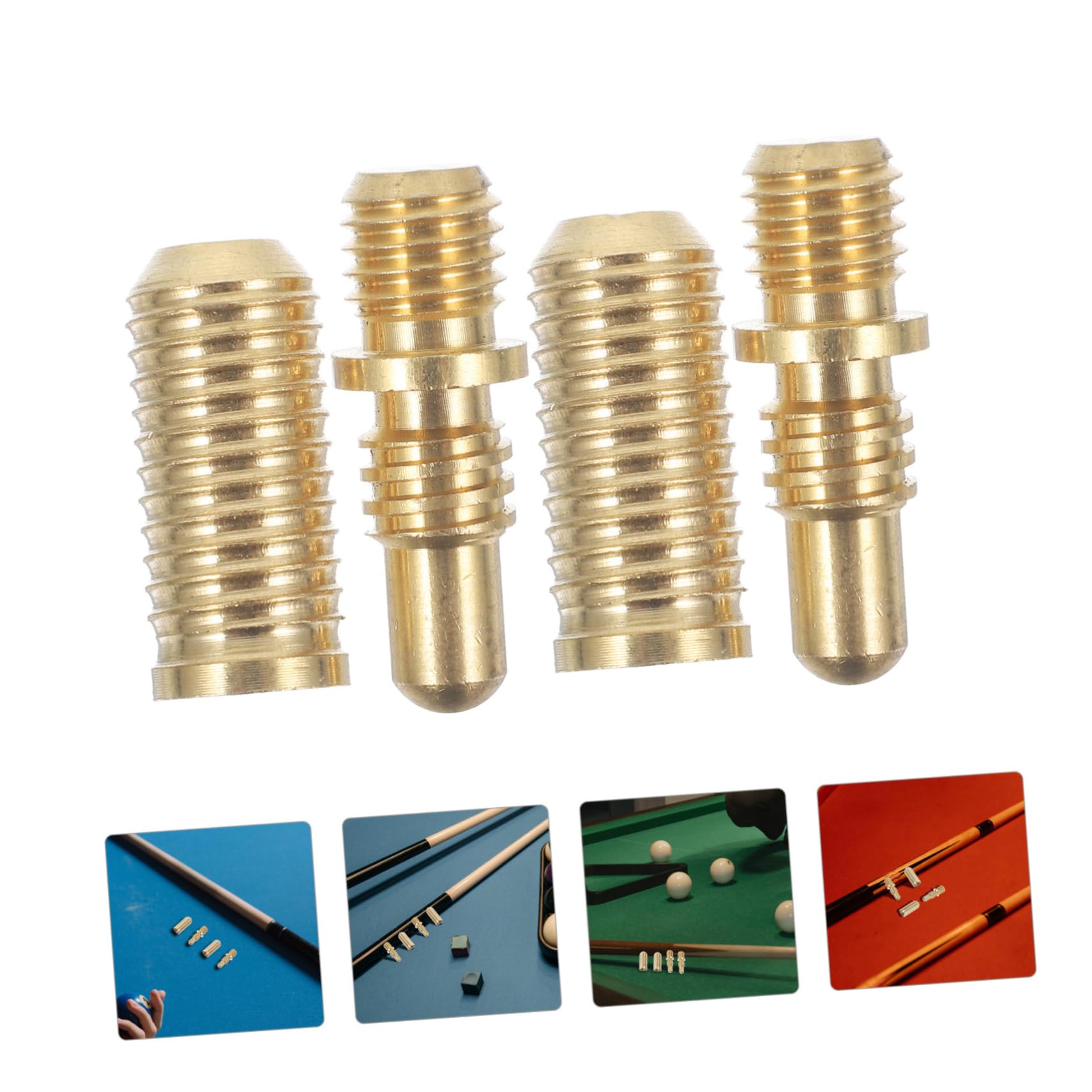 Set 2 Viti in Rame Resistenti per Giunzione Stecca da Biliardo