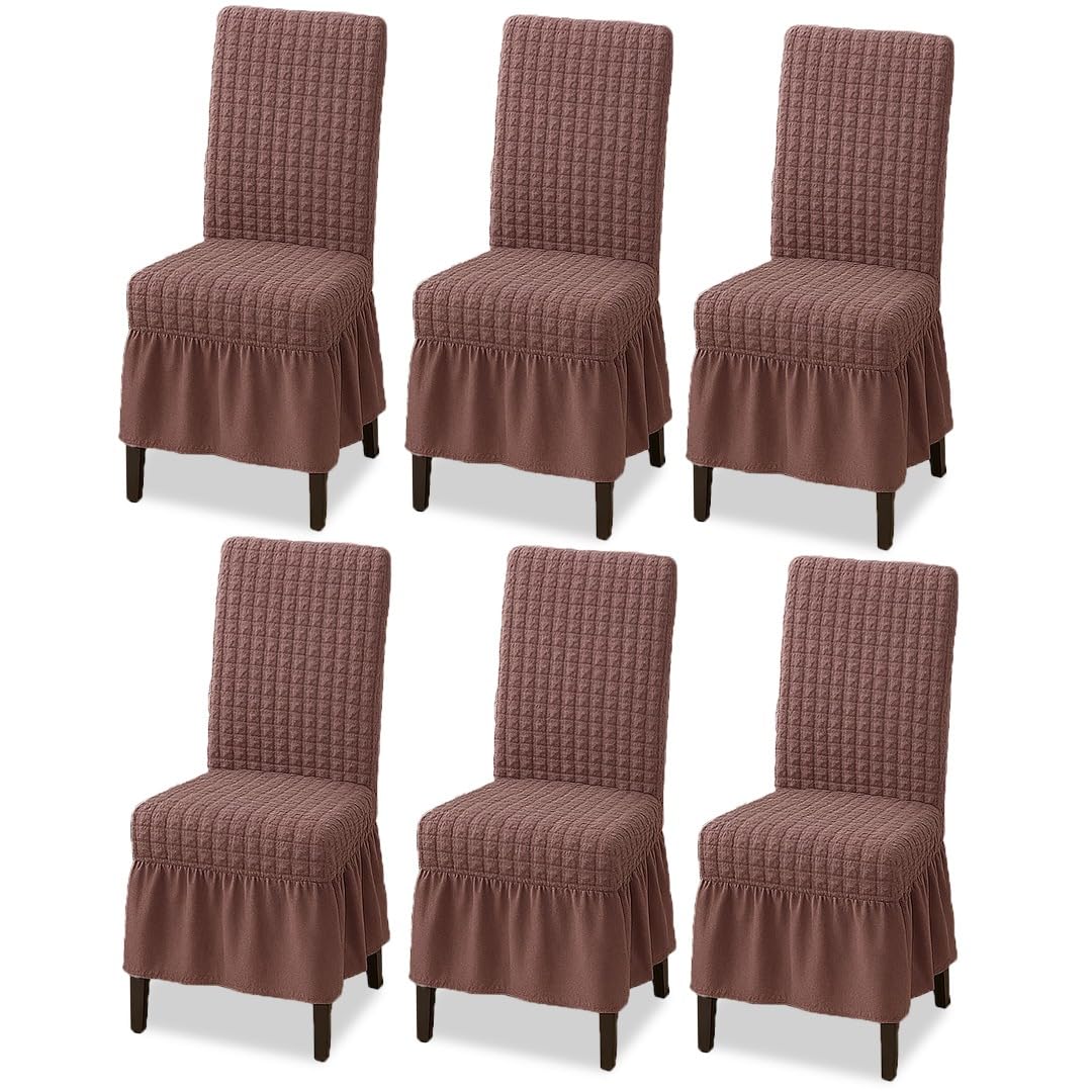 TONY STARK Frill Chair Covers - Elegant Dining Room Style -13 TONY STARK Frill Chair Covers - Elegant Dining Room Style -13