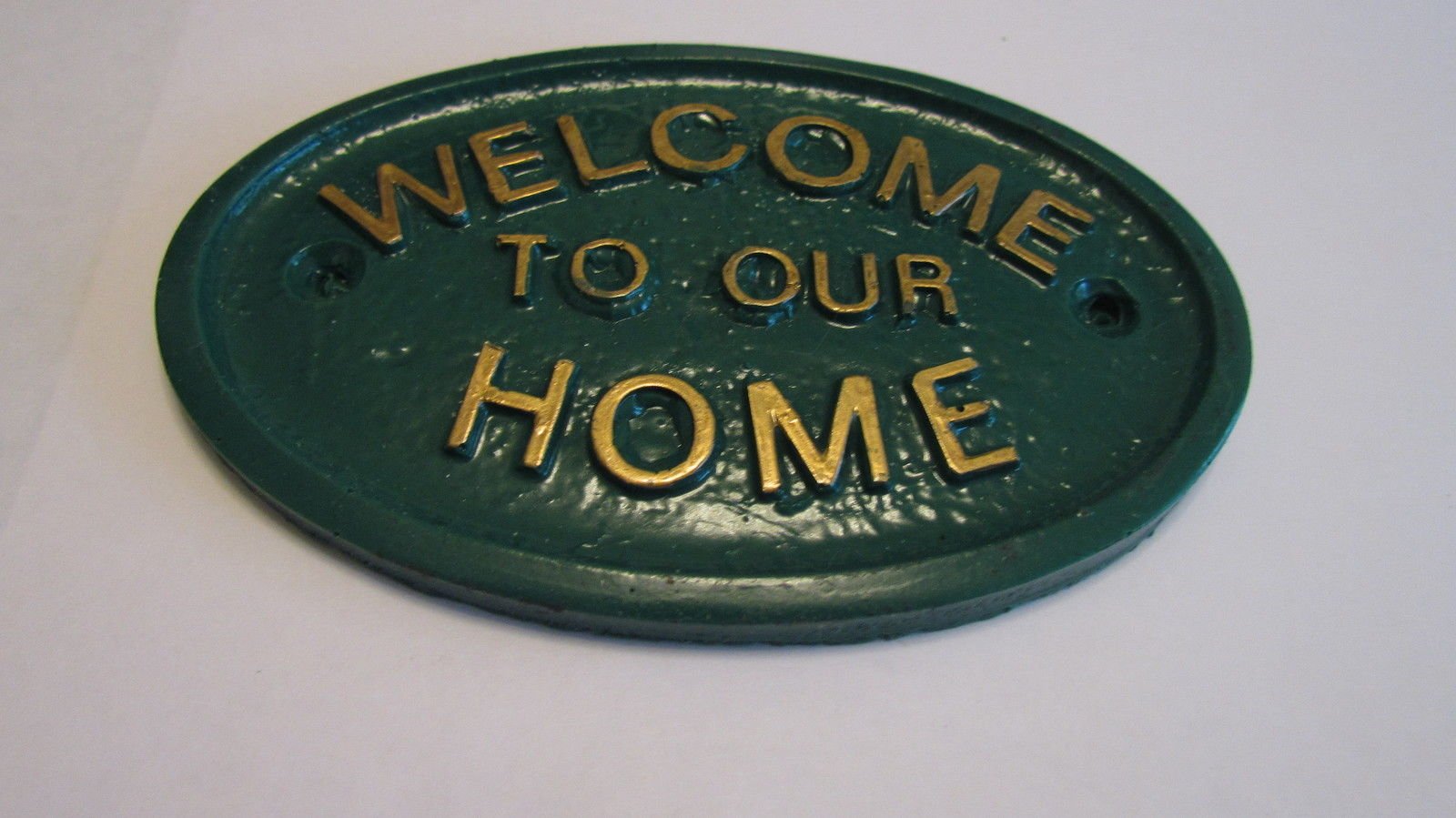 Welcome to Our Home House Door Plaque Wall Sign