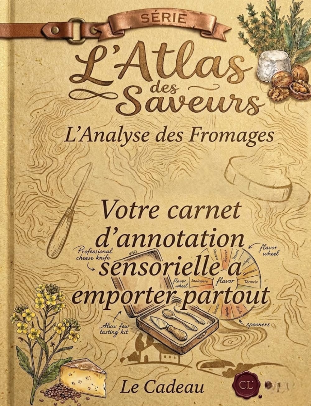 L'Atlas des Saveurs : L'Analyse des Fromages: Votre Carnet d'Annotation Sensorielle à emporter partout. (L’Atlas des Saveurs (Le Livre a Offrir))