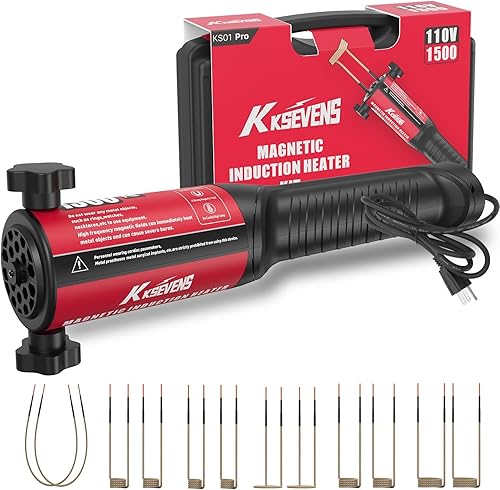 Miniatura 1 de Herramienta de perno de calentador de inducción magnética, 1200 W 110 V, extracción de calentador de inducción con 3 bobinas para quitar tornillos