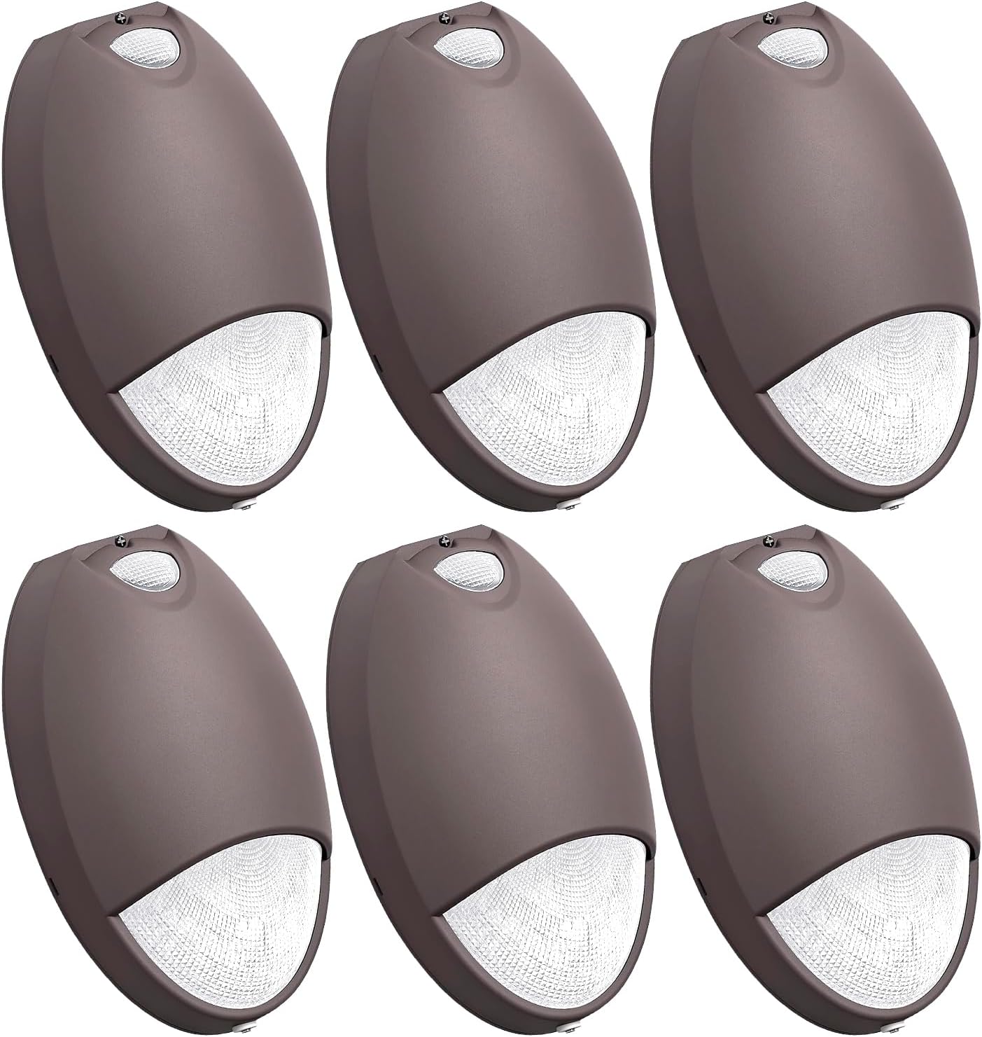 OSTEK LED Wall Pack Emergency Light with 90-Minute Battery Backup - Photocell & Self-Test Diagnostics, UL 924 Certified,12W, IP65 Waterproof Outdoor Wall Fixture (120-277VAC) (1-Pack)