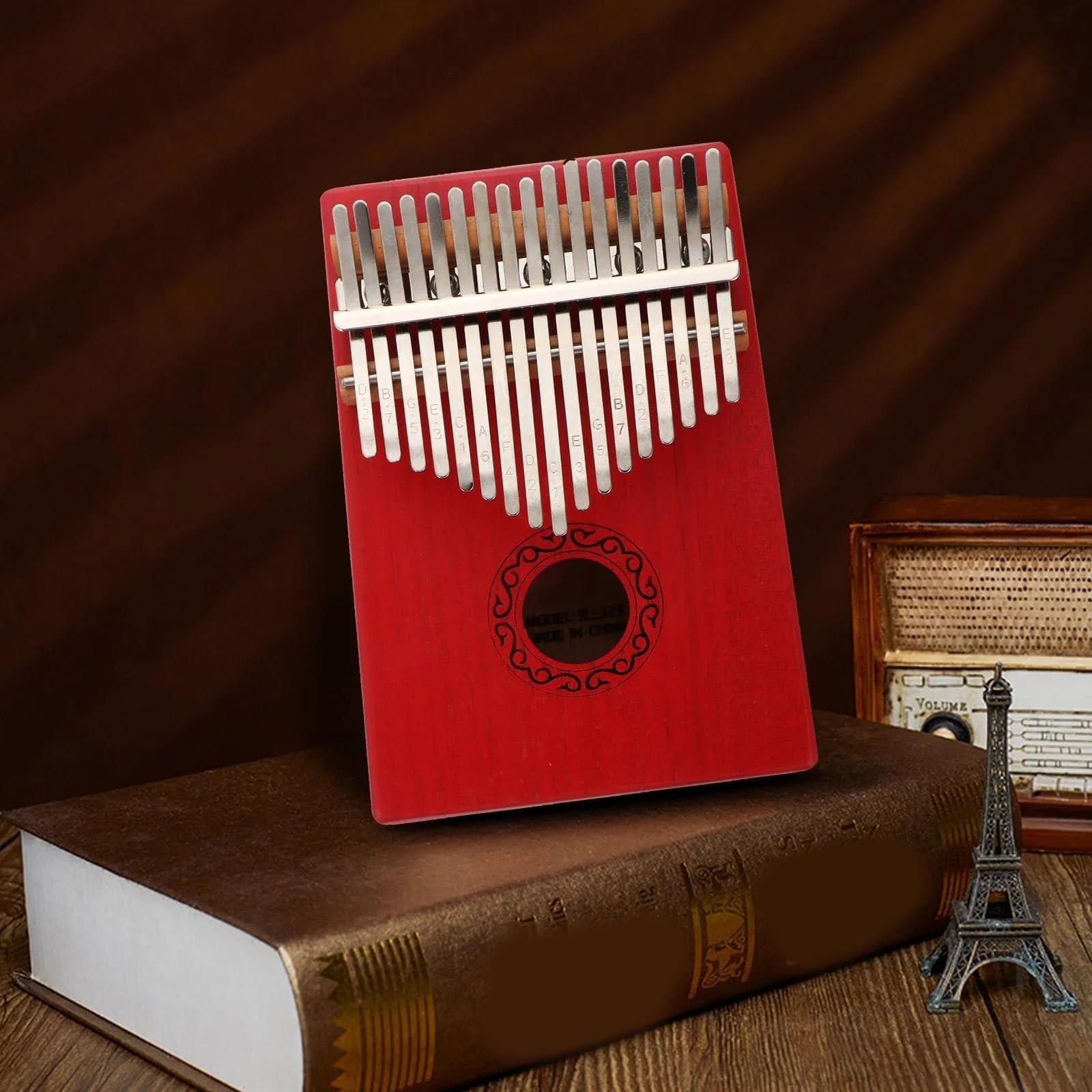 Kalimba Miniaturowy Fortepian Kalimba W Stylu Retro Z Możliwością Regulacji Kciuka Dla Początkujących