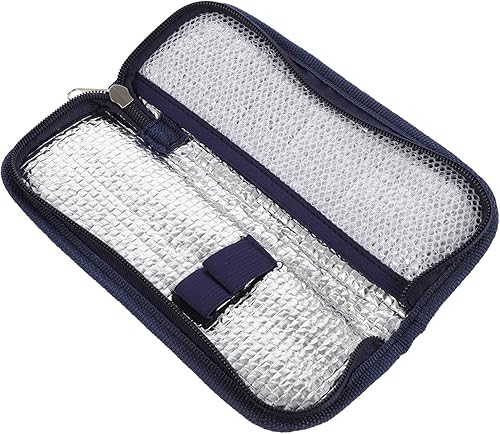 Estuche de viaje portátil para medicamentos diabéticos, bolsa de hielo, bolsa de almacenamiento aislada, soporte para suministros para diabéticos