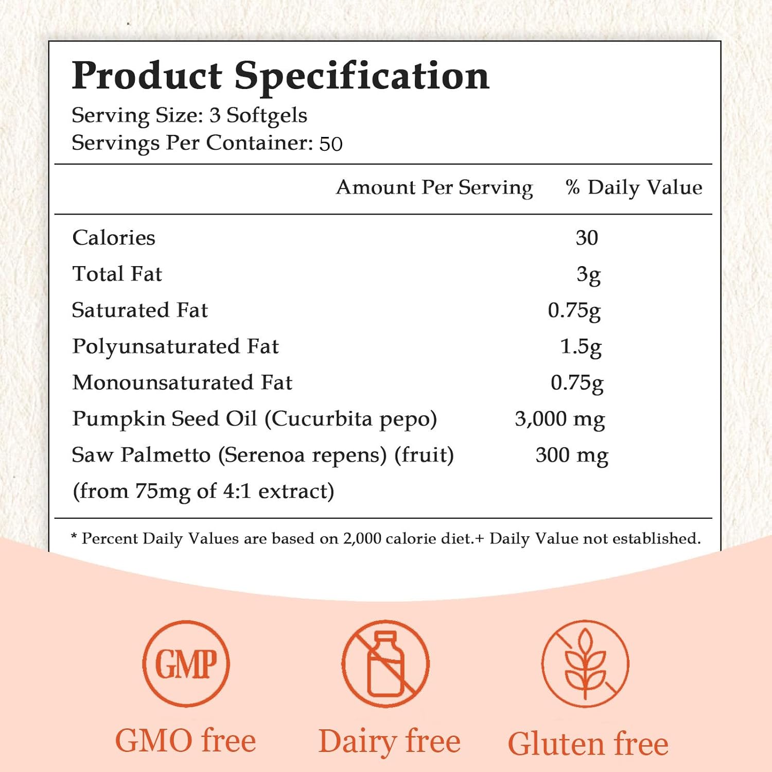 Pumpkin Seed Oil Capsules, 2 in 1 Pumpkin Seed Oil with Saw Palmetto for Hair Growth, 3000mg Per Serving, Cold Pressed, Supports Hair, Heart, Skin Supplement | Non-GMO | 150 Softgels | Only 1 Bag
