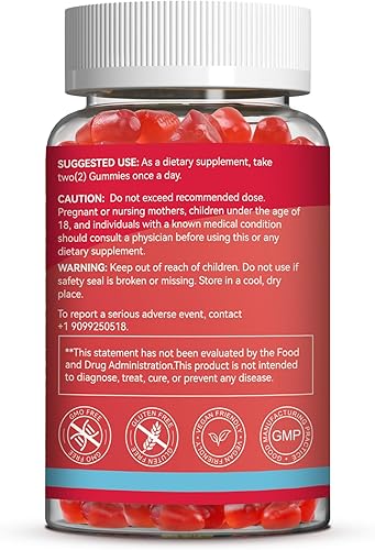 Miniatura 2 de Ashwagandha - Gomitas de 3000 mg para alivio del estrés, calma y relajación con magnesio y vitamina D, veganas, sin gluten, sabor natural a