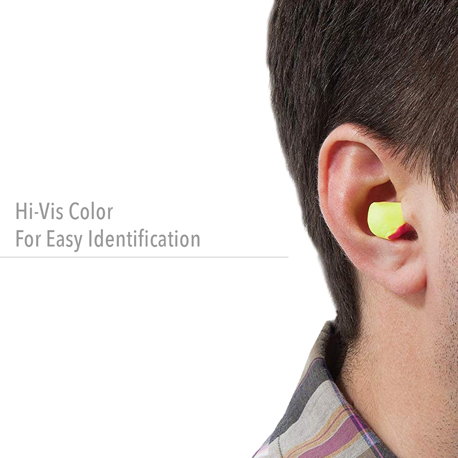 Stanley High-Visibility Low Pressure Disposable Foam Earplugs with Carrying Case, 5-Pairs (RST-63001)