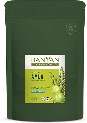 Miniatura 9 de Banyan Botanicals - Polvo amalaki (Amla) - Polvo orgánico con certificación USDA - A base de derivados de Emblica officinalis - Antioxidante