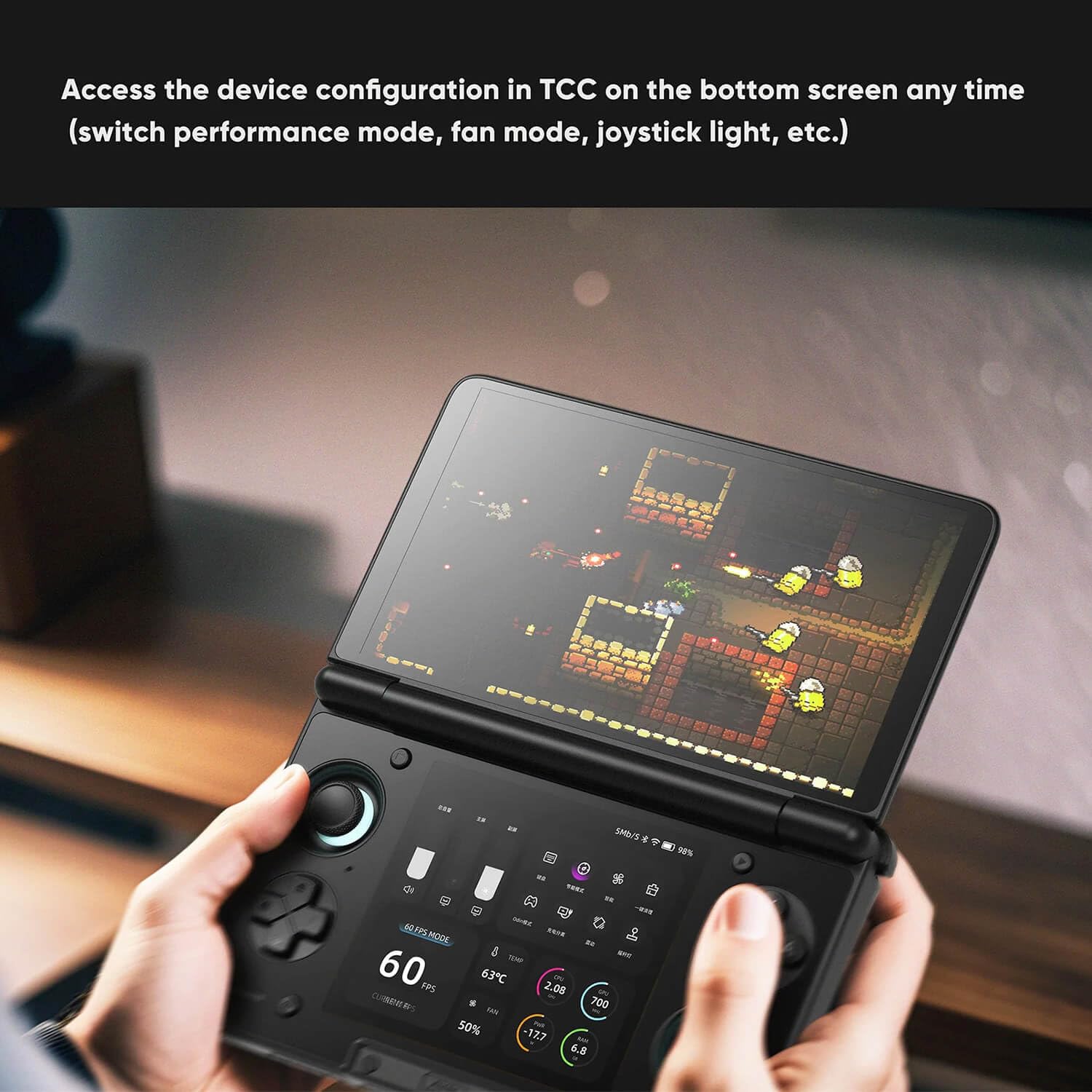 Ayn Thor Base Console de Jeu Portable à Double écran | Snapdragon 8 Gen 2 | Écran Principal AMOLED 6 Pouces 120 Hz | 8 Go de RAM, 128 Go de Stockage | Wi-FI 7 | Android 13 Console rétro