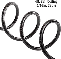 Vista 4 de Master Lock Cable de bloqueo de bicicleta con combinación Negro, 8143D