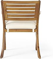 Vista 15 de Christopher Knight Home Hermosa - Juego de comedor de madera de acacia, 5 piezas, acabado de teca