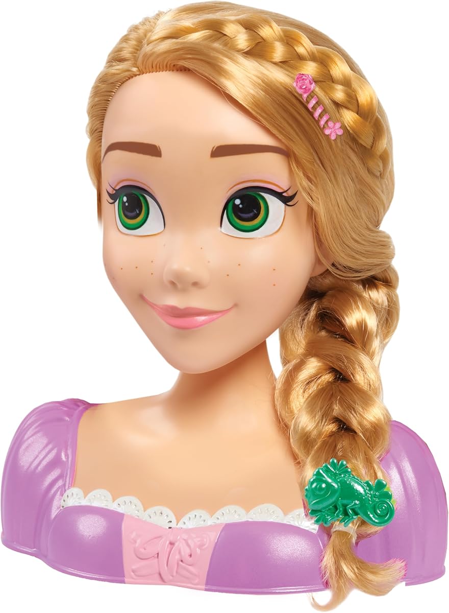 Disney Princess Rapunzel Styling Head | 14-pieces, Pretend Play