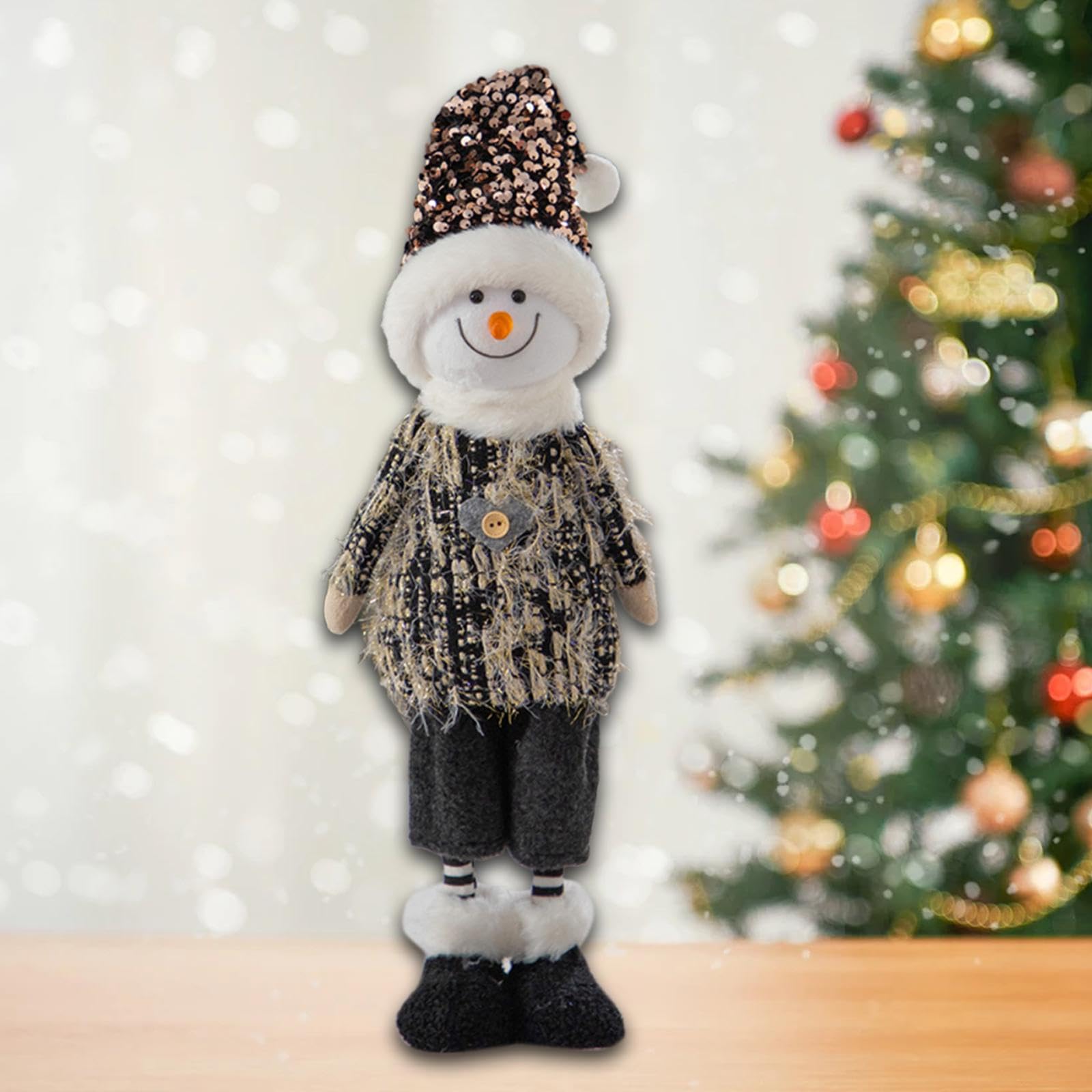 Muñeca Decorativa de Mesa Navideña, Decoración Navideña, Colección Creativa, Figura Navideña, Adorno Navideño para El Escritorio de La Cocina del, Muñeco de Nieve